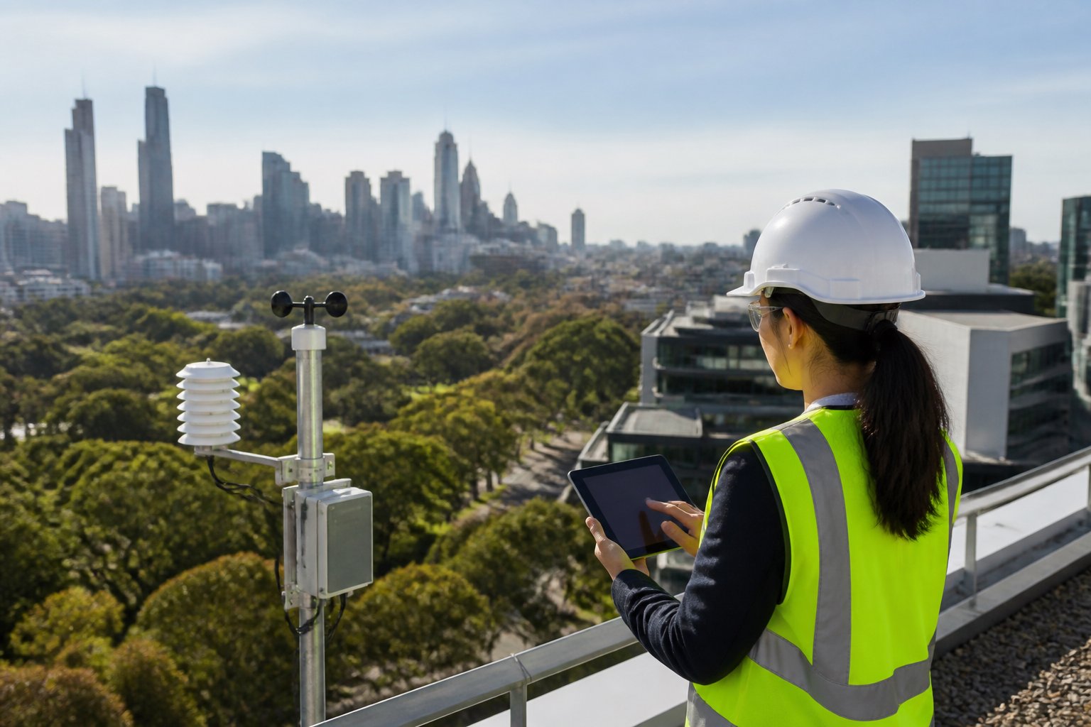 Environmental monitoring on a Melbourne rooftop